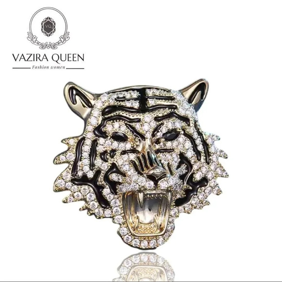VQ Tiger Brooch - Picture 1 of 4